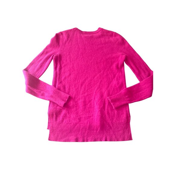 Halogen Womens 100% Cashmere Fuchsia Pink Long Sleeve Sweater Size S - Picture 5 of 5